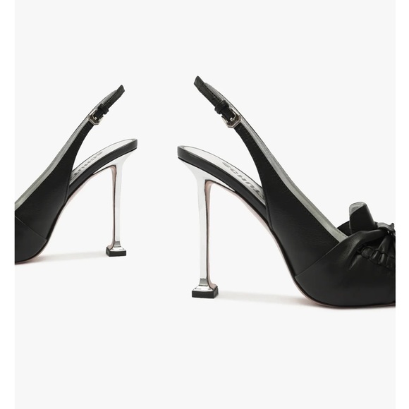 SCHUTZ Fiorella Black Leather Pump | Size 8.5 New in Box - Picture 3 of 9